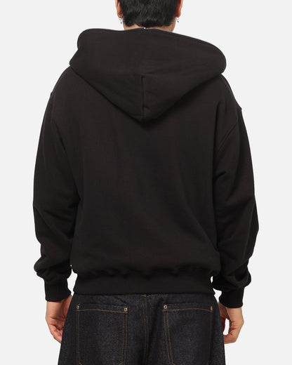 American Thrift Leisure Quarter Zip Hoodie Black