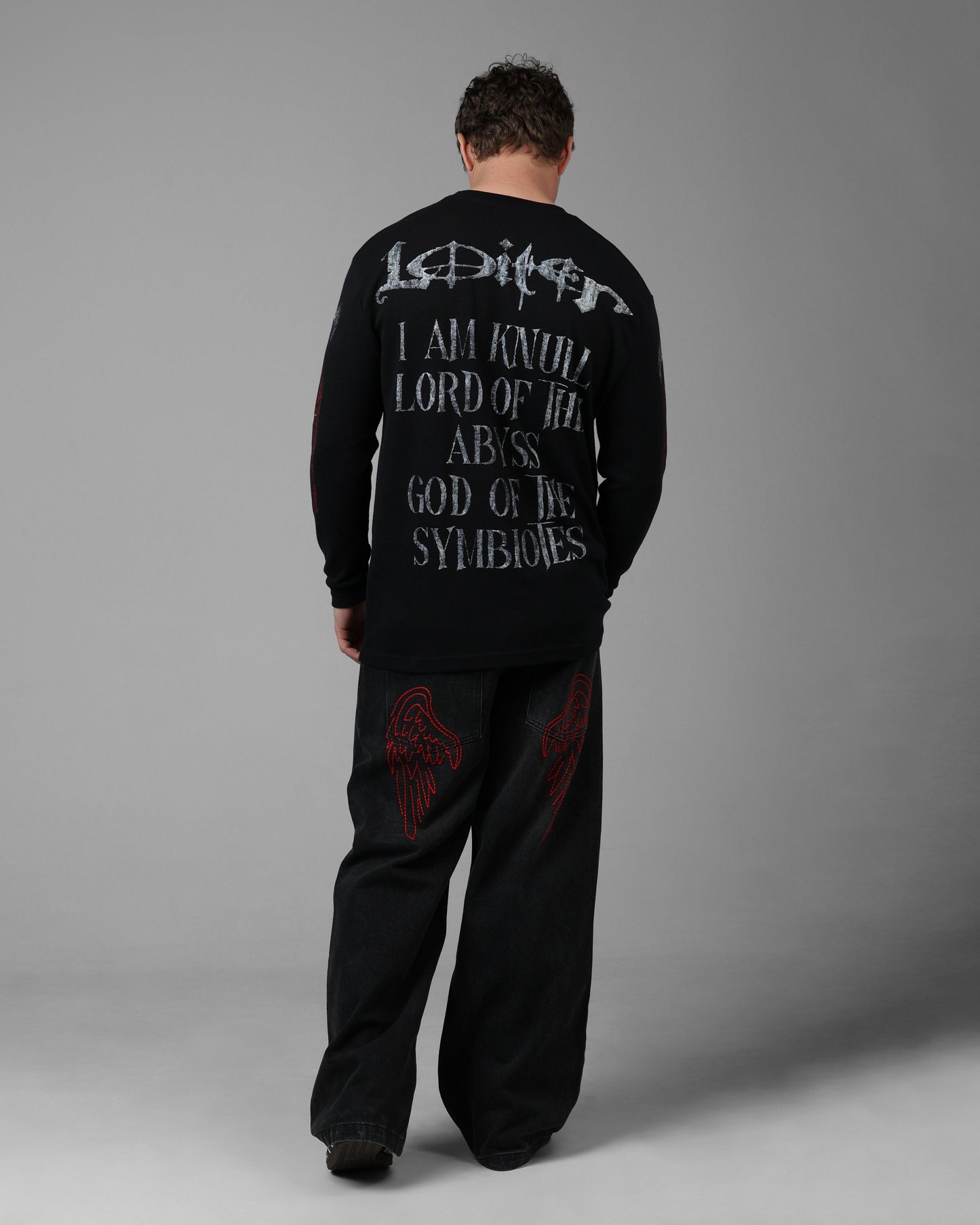 Loiter Marvel Knull Long Sleeve T-Shirt Black