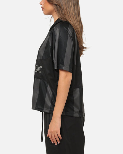 Nike Women's Sportswear Street Oversized Striped Jersey Black/Black