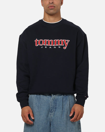 Tommy Jeans 90's Texture Graphic Crewneck Navy