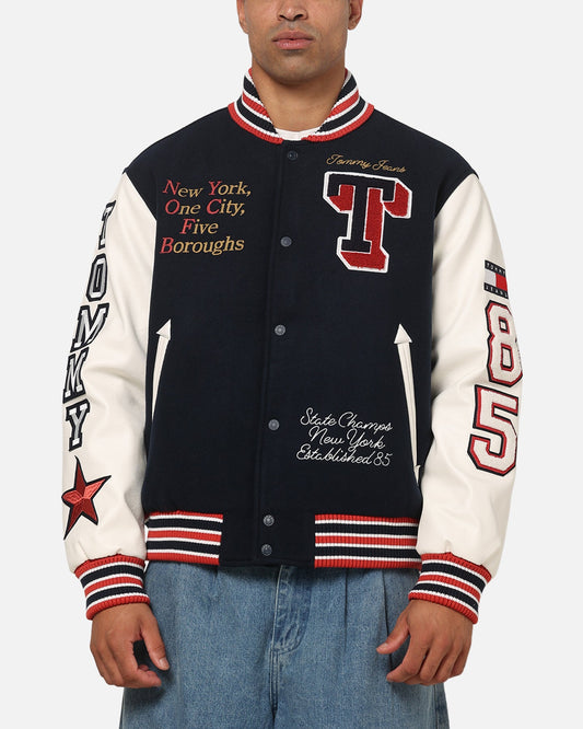 Tommy Jeans Varsity Badge Jacket Navy