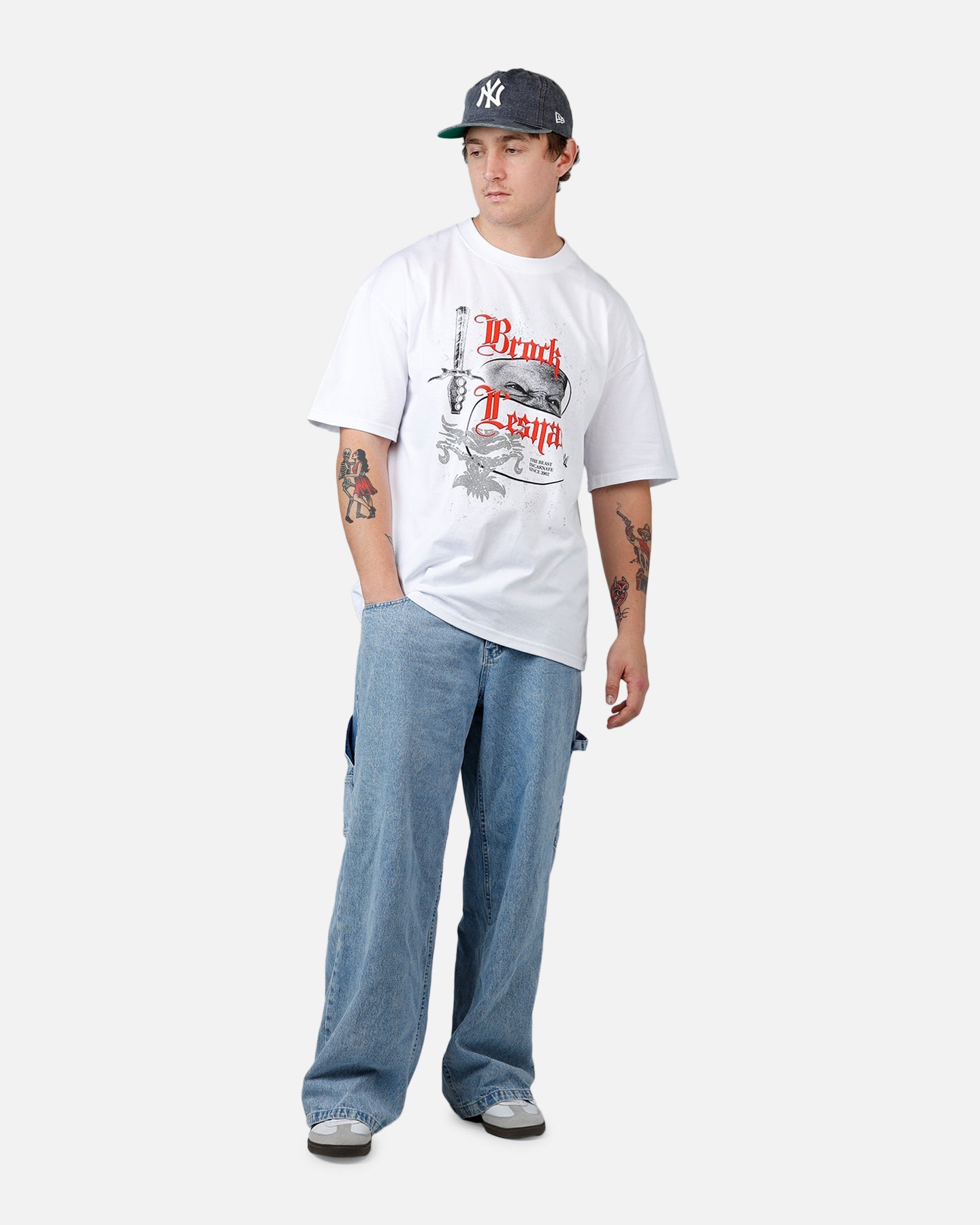 73Studio X WWE Wrestlemania 42 Brock Lesnar T-Shirt White