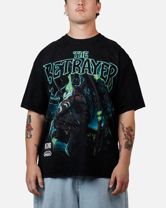 73Studio X Warcraft: The Betrayer V2 T-Shirt Black Acidwash