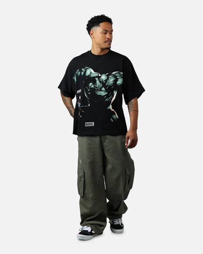 73Studio Marvel Hulk Vs Spider-Man T-Shirt Black
