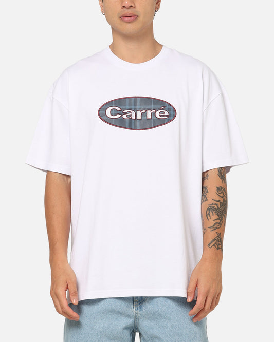 Carre Plaid Oval T-Shirt White