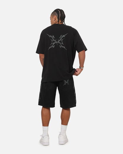 Saint Morta La Familia T-Shirt Washed Black