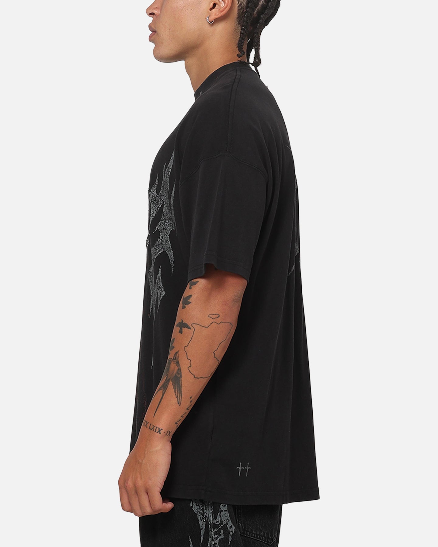 Saint Morta La Familia T-Shirt Washed Black