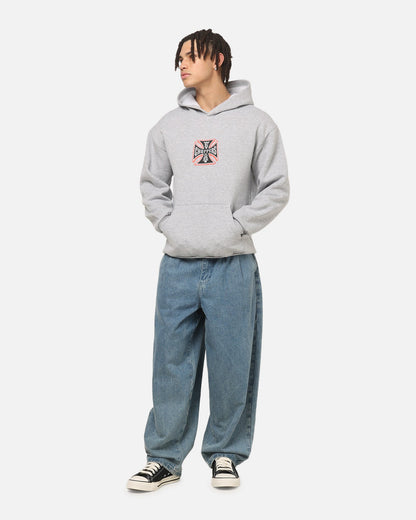 West Coast Choppers Choppers Cross Hoodie Grey Marle