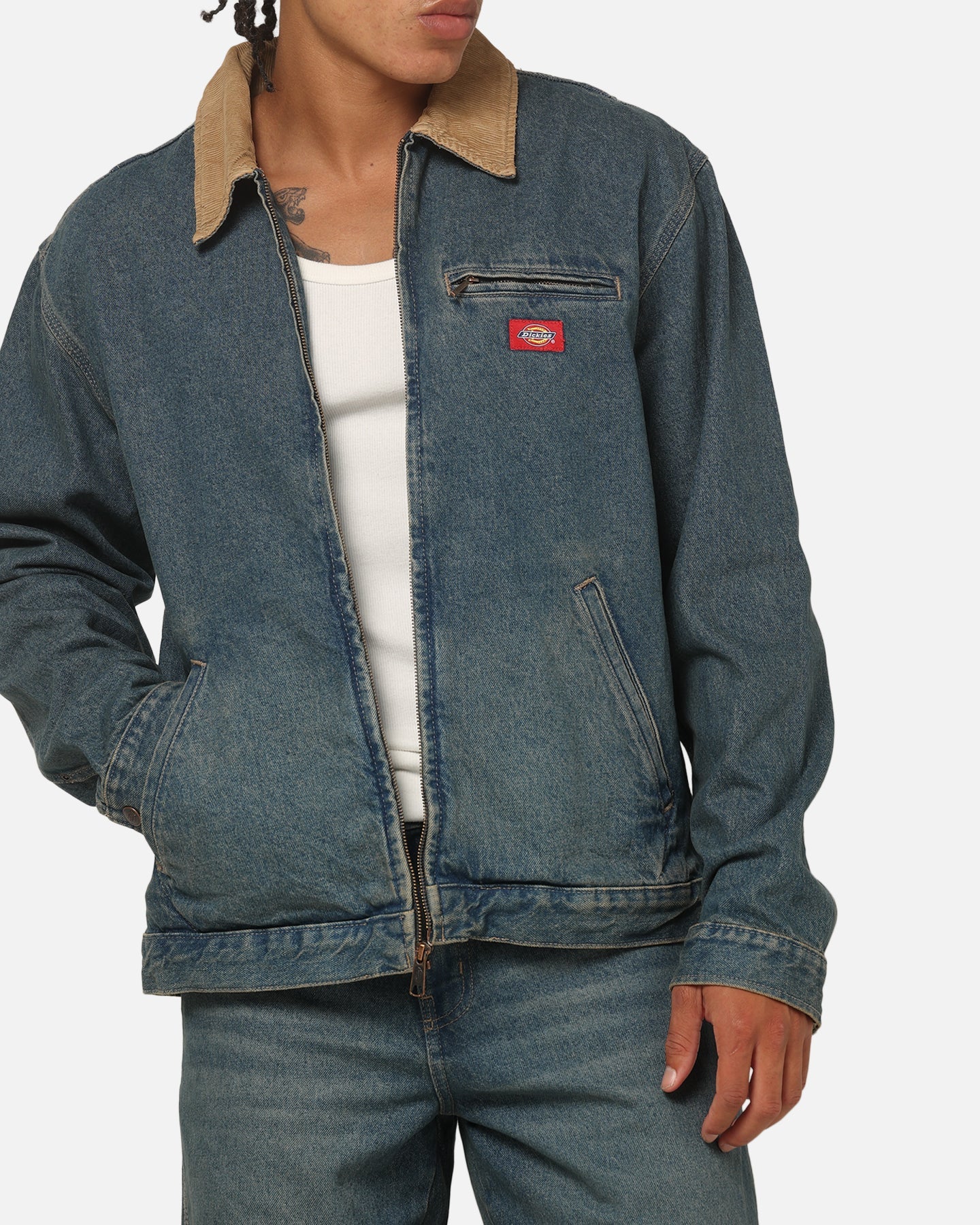 Dickies Denim Painter Jacket Khaki Tinted Blue