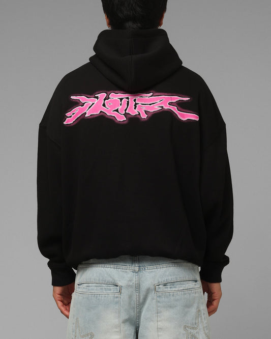 Loiter Cyber Logo Hoodie Black