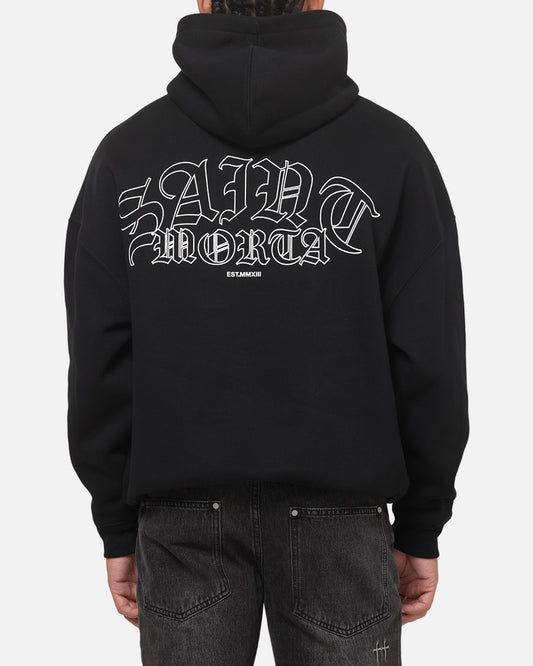 Saint Morta LA Flame Hoodie Black