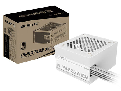 GIGABYTE GP-P650SS ICE 650W 80+ Silver ATX 3.0 Power Supply - White