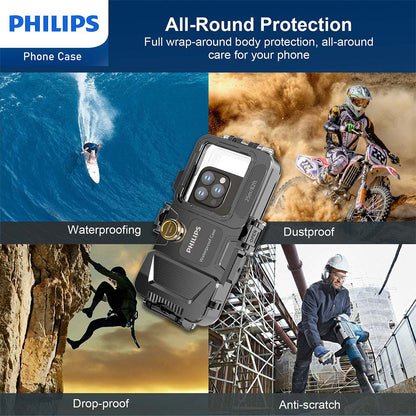 Philips Diving Phone Case for iPhone 7-14 Mobile Protection Cover (Clear)