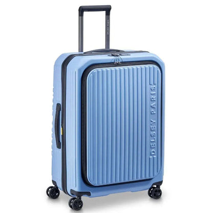 Delsey Securtime Zip 66 cm Top Opening 4-Wheel Expandable Suitcase - Lavender Blue