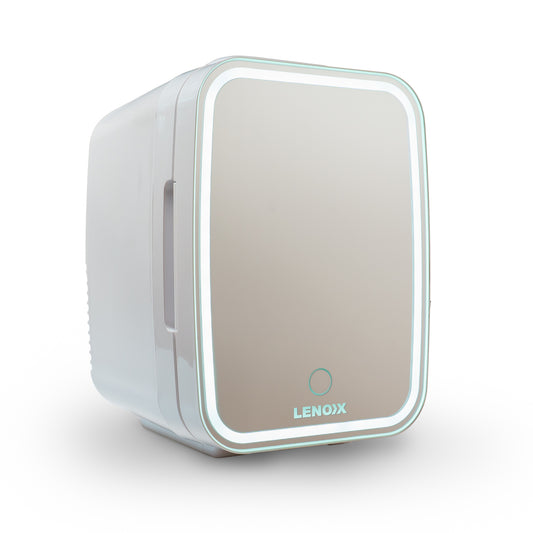 Lenoxx 4L Beauty Cosmetic Fridge with Mirror (White)