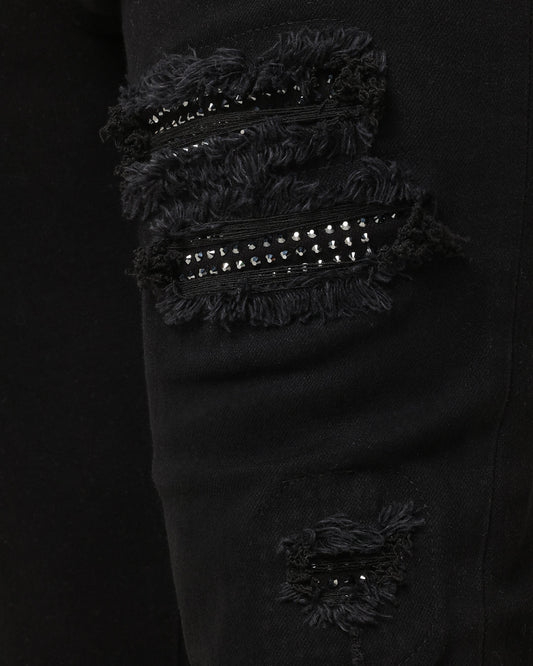 Saint Morta Bling Summum Jeans Black