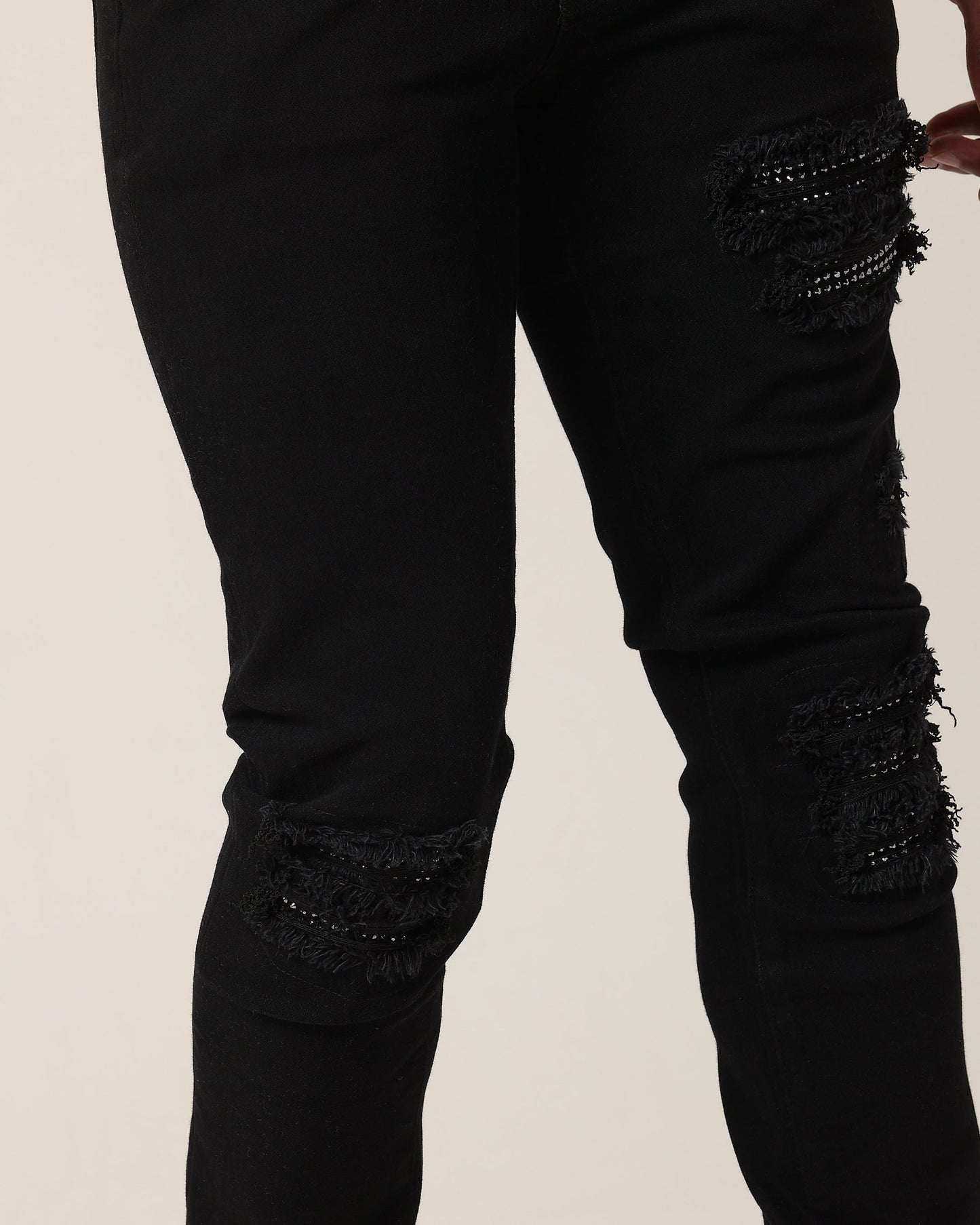 Saint Morta Bling Summum Jeans Black