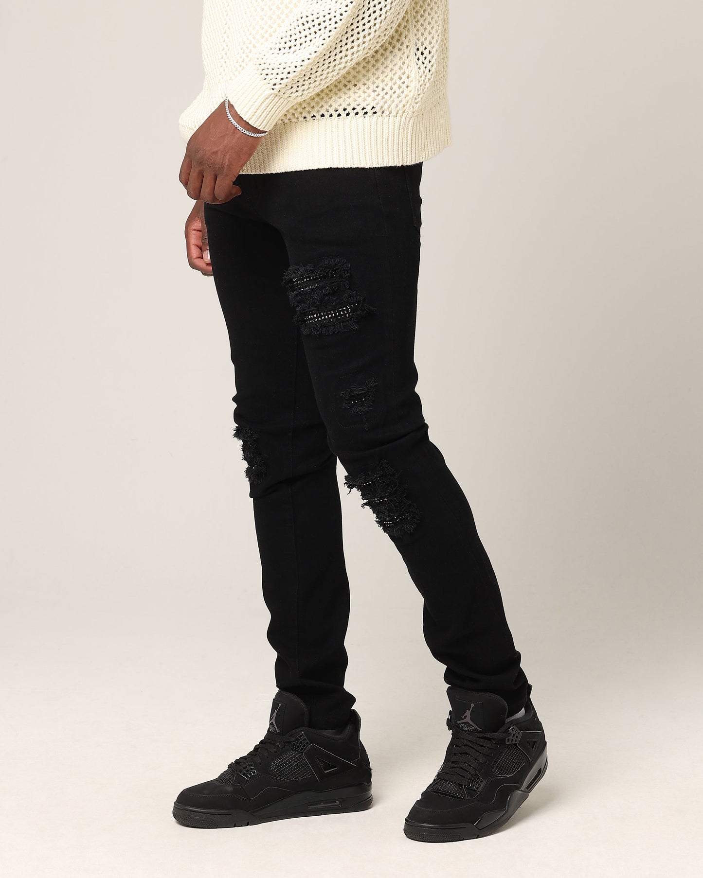 Saint Morta Bling Summum Jeans Black