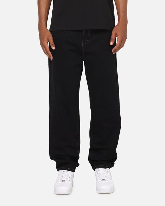 S Double Denim Standard Jeans Raw Black