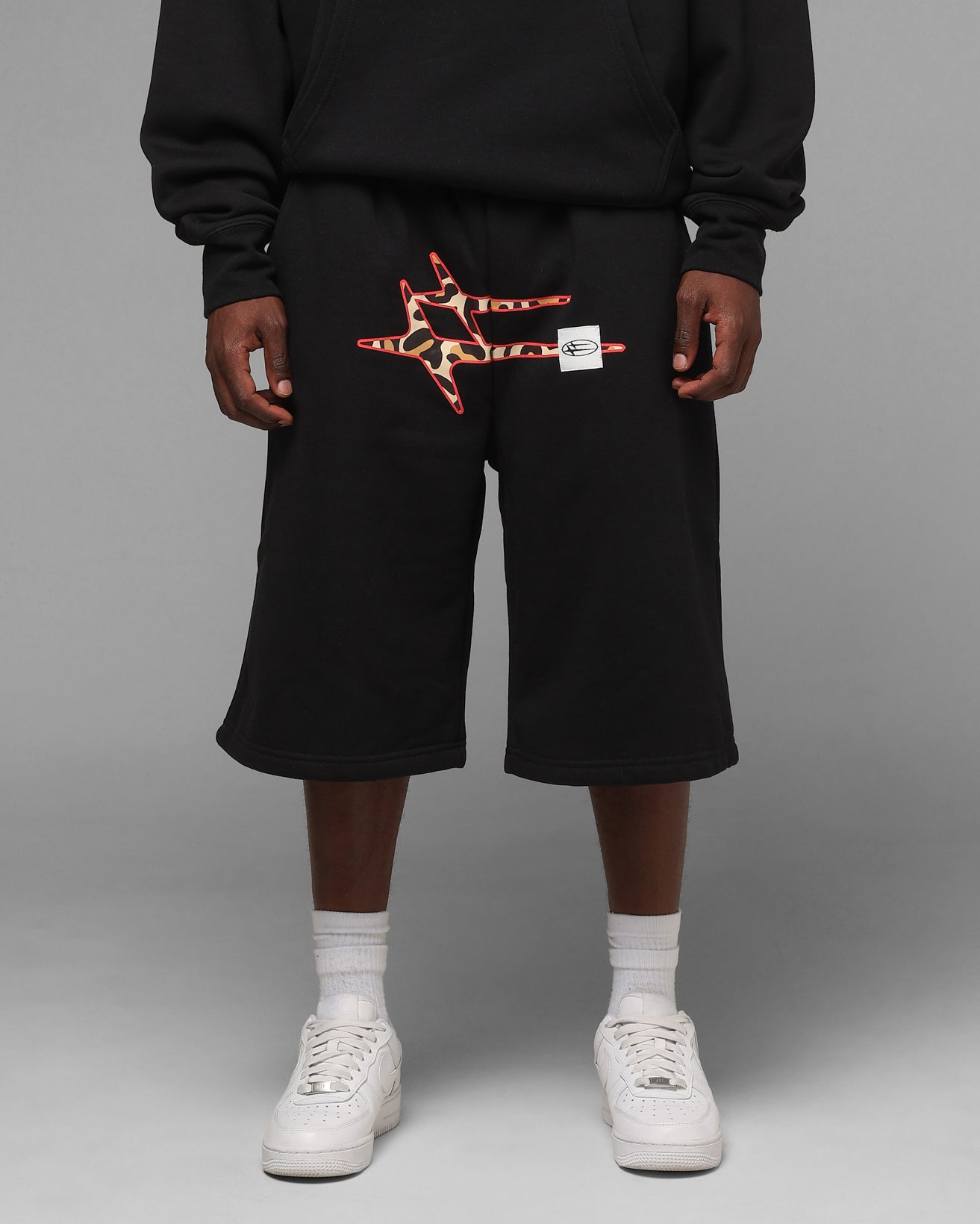 Loiter Hybrid Premium Shorts Black/Leopard