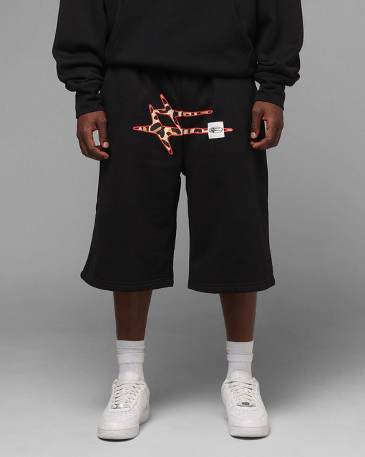 Loiter Hybrid Premium Shorts Black/Leopard