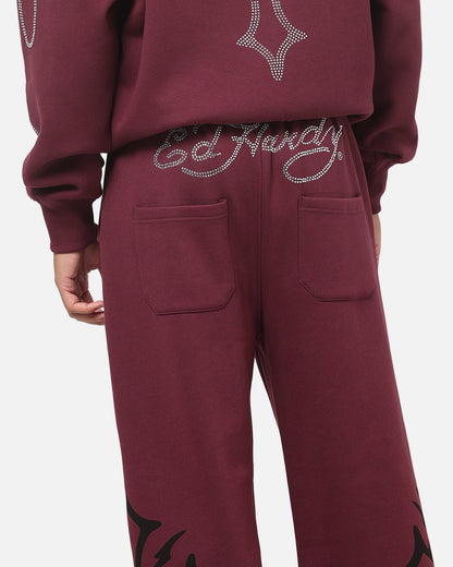 Ed Hardy Trinity Sweatpants Plum