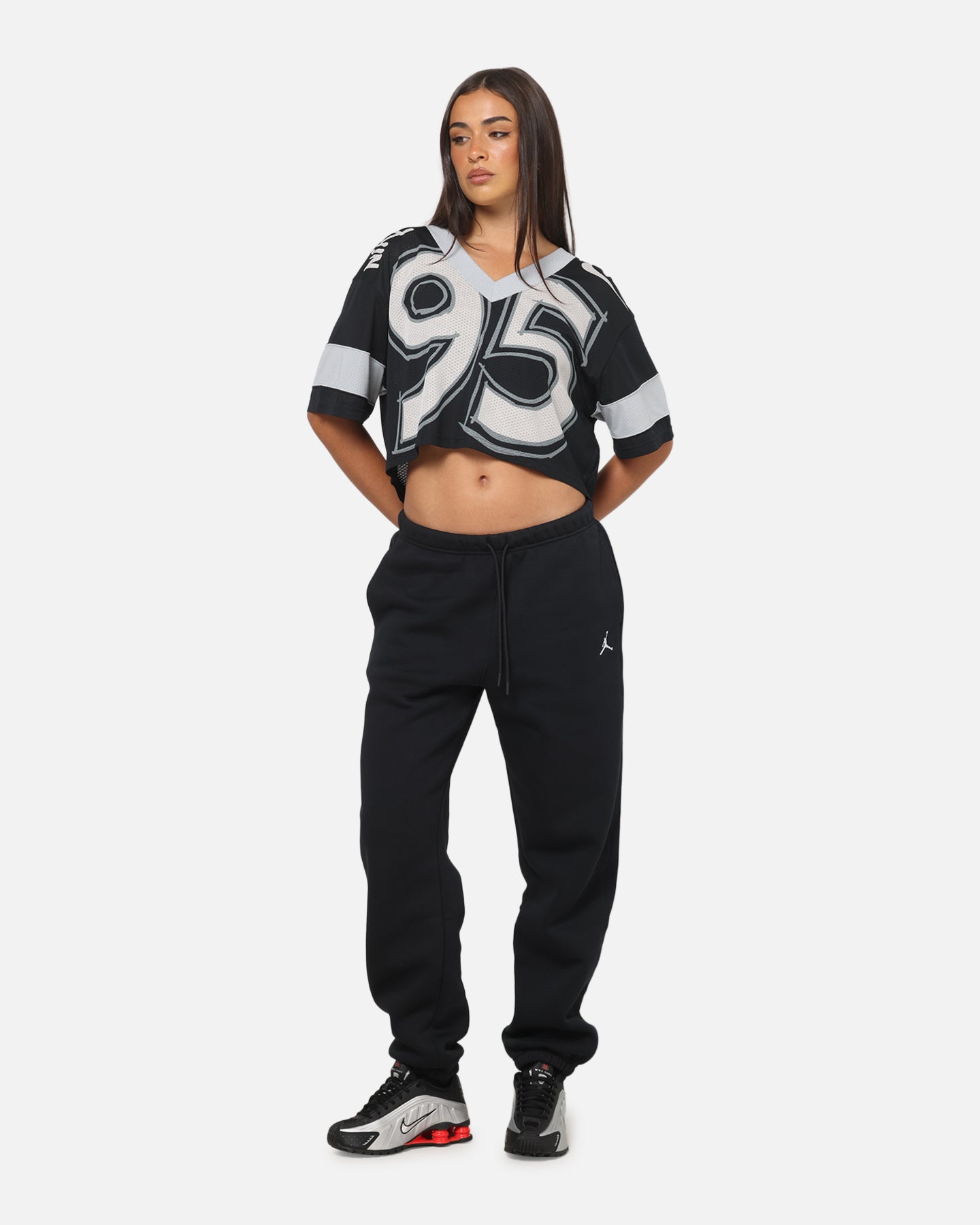 Jordan Women's Brooklyn Fleece Pants Black/White