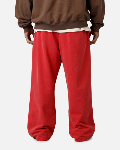 American Thrift Wide Leg Pants Washed Red