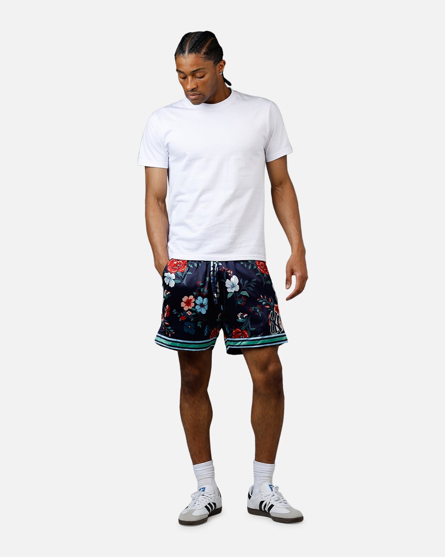 Pro Standard New York Yankees Floral Shorts Navy