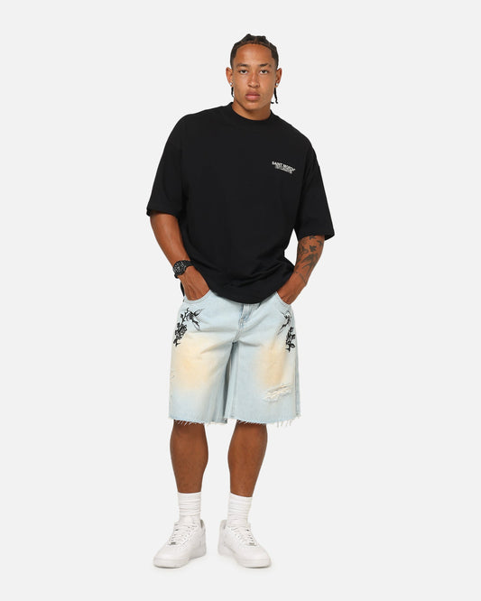 Saint Morta Amplus Holy Ghost Jorts Light Dirty Denim