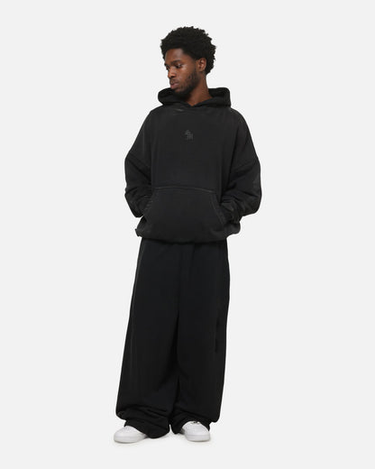 Saint Morta Distressed Baggy Sweatpants Black Wash