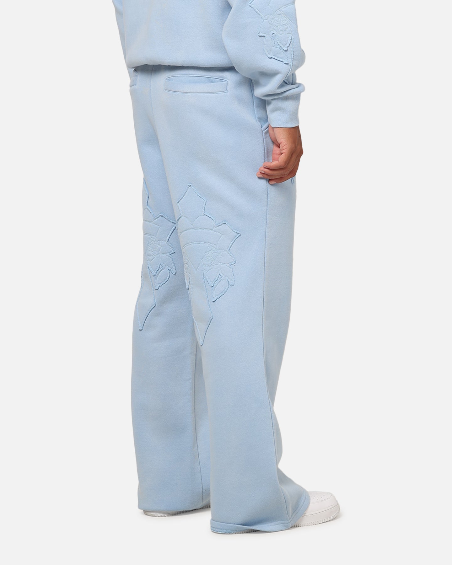 Ed Hardy Fray Track Pants Blue