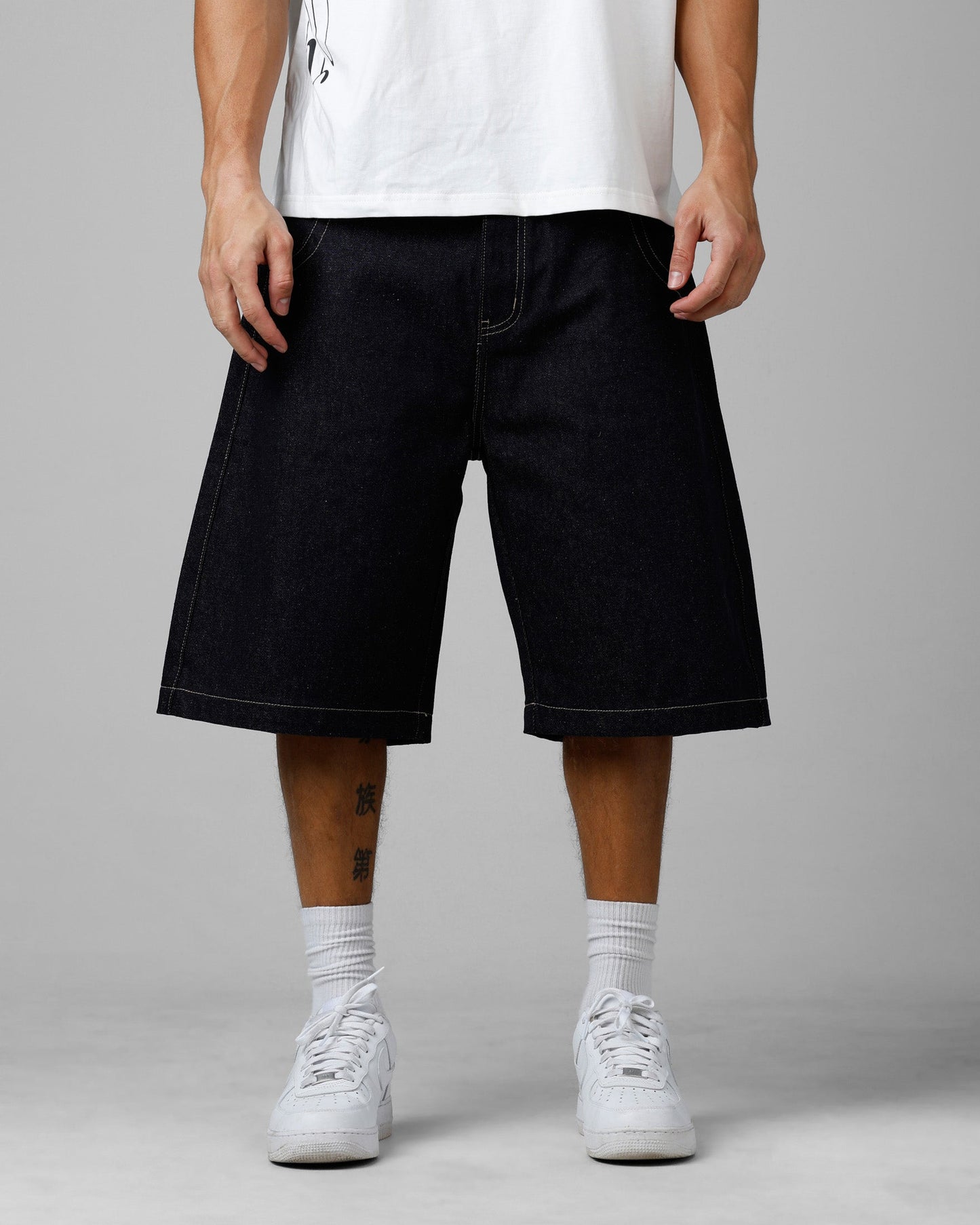Loiter Star Born Denim Jorts Indigo