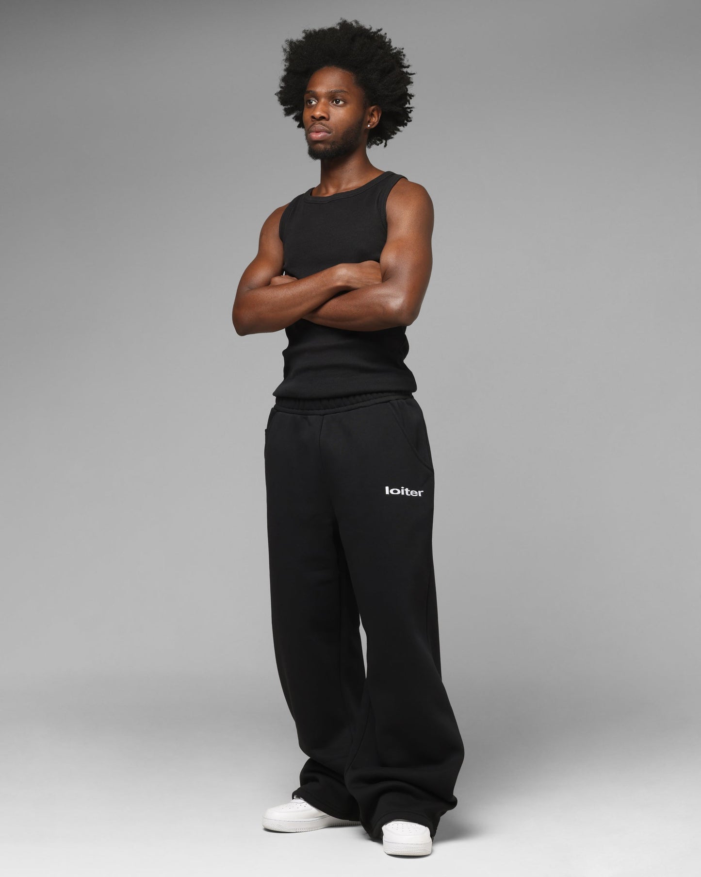 Loiter Premium Hybrid Sweatpants Black/Camo