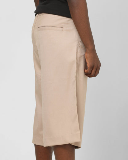 Carre Heritage Pleated Shorts Tan