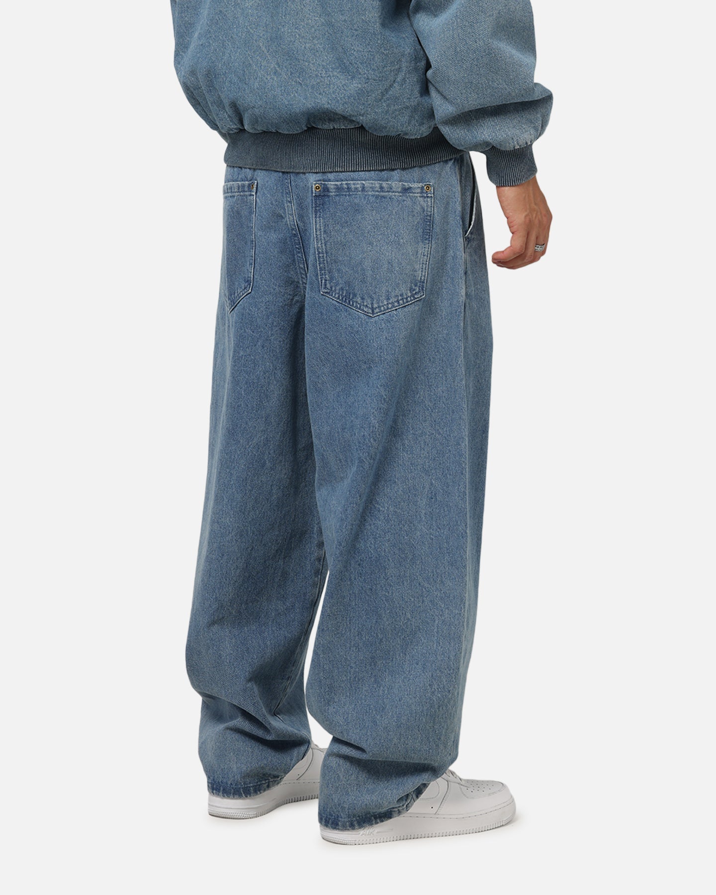 Carre Astor Pleated Jeans Mid Blue