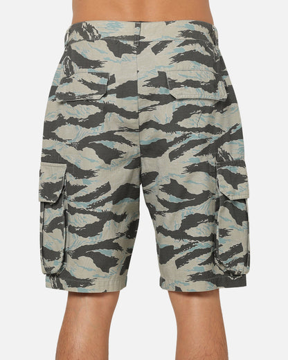 Carre Depot Cargo Shorts Tiger Camo