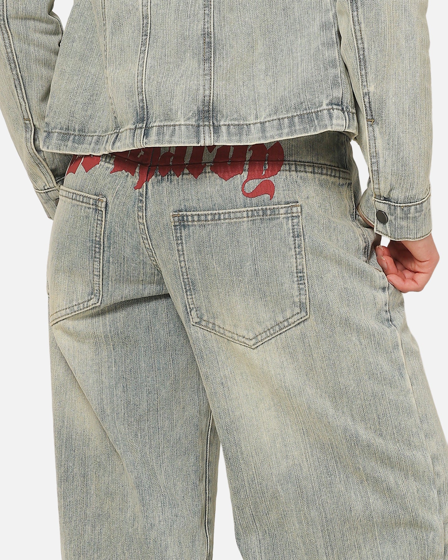 Ed Hardy Women's Vaulted Low Rise Jeans Vintage Blue