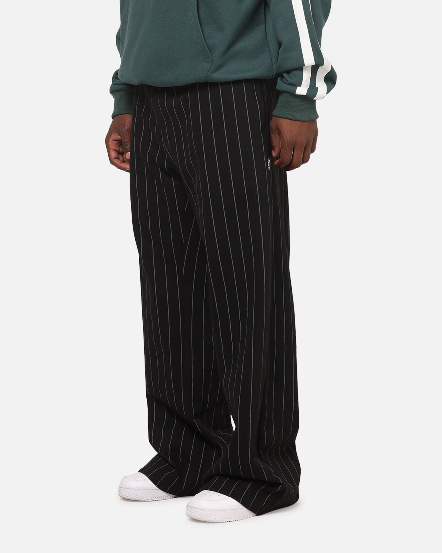 Carre Studio Trackpants Black Pinstripe