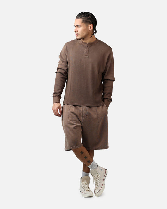 American Thrift Fleece Shorts Washed Brown