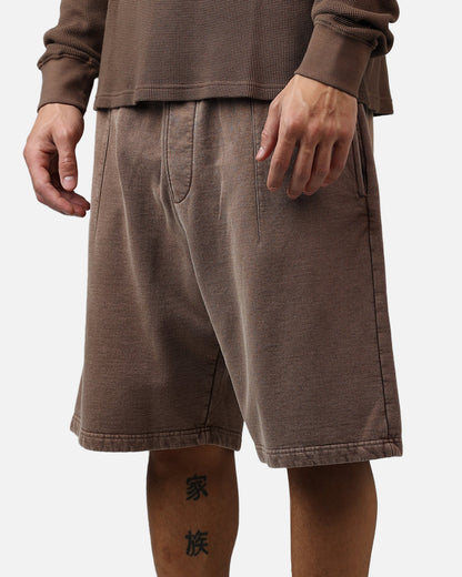 American Thrift Fleece Shorts Washed Brown
