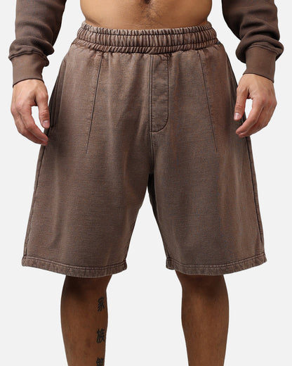 American Thrift Fleece Shorts Washed Brown