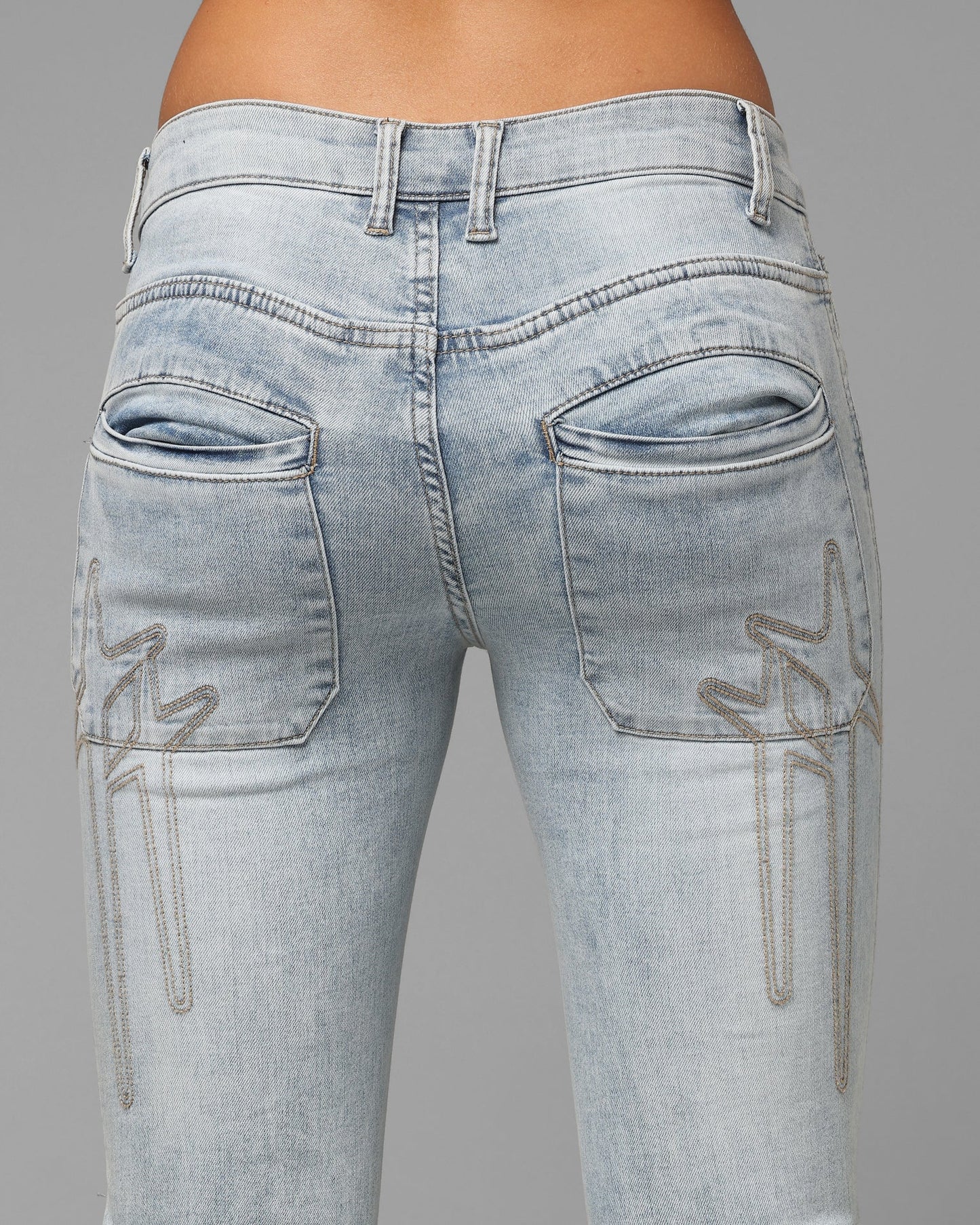 Loiter Women's Wraith Bootcut Jeans Blue Denim
