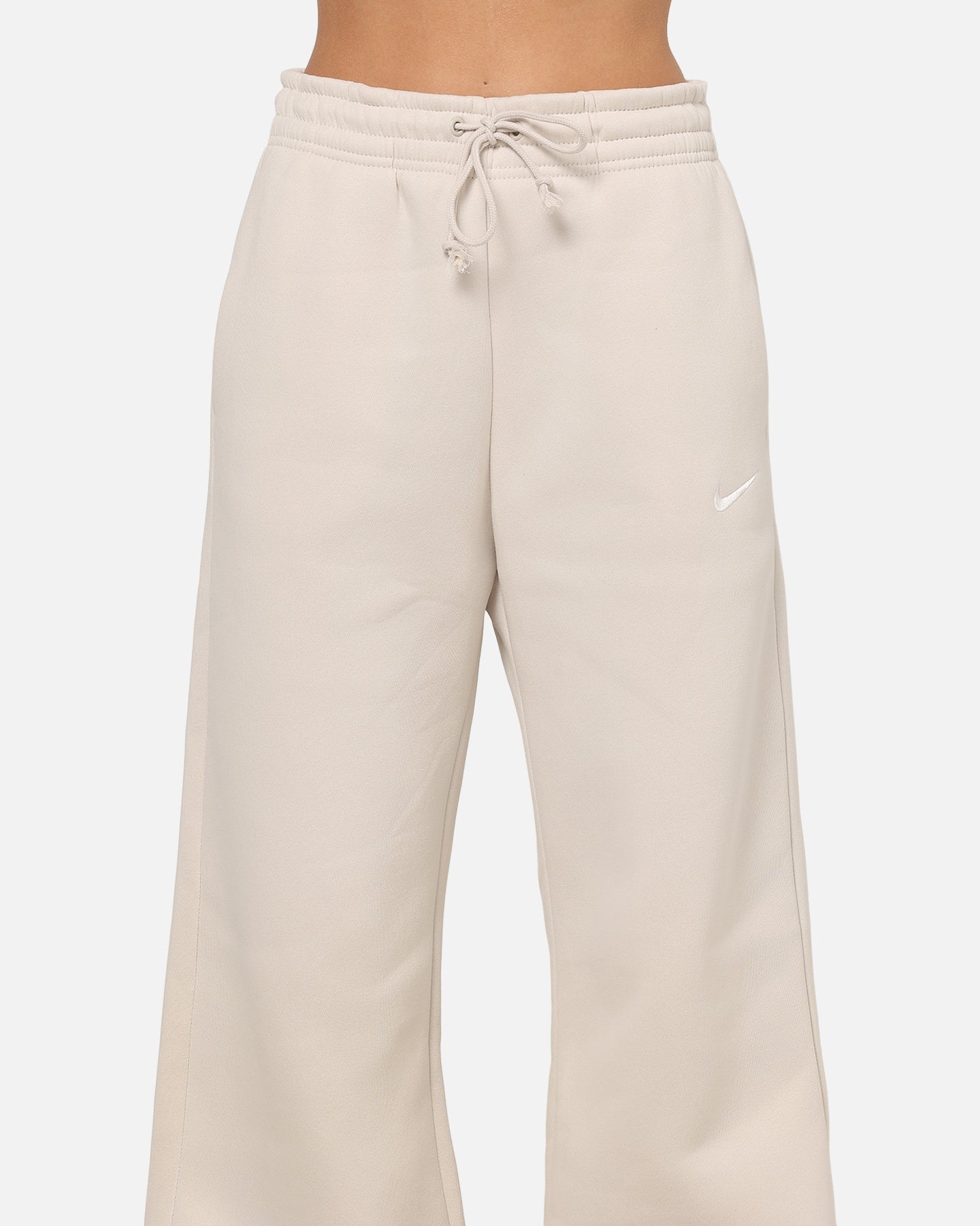 Nike Women's Sportswear Phoenix Fleece High Waisted Wide Leg Sweat Pants Lt Orewood Brown