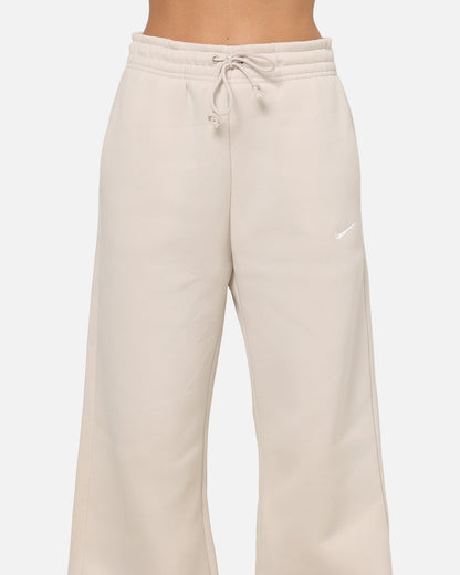 Nike Women's Sportswear Phoenix Fleece High Waisted Wide Leg Sweat Pants Lt Orewood Brown