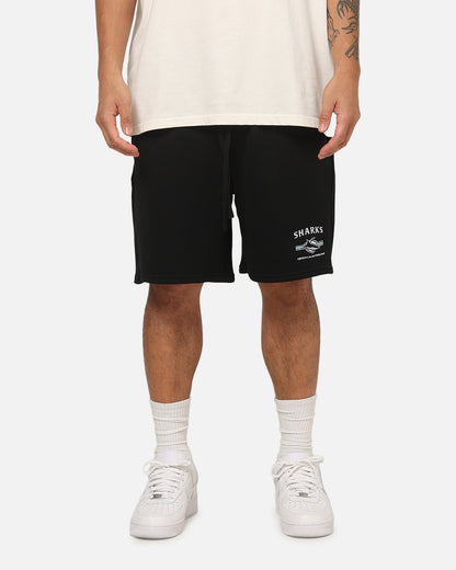 Bleacher Athletic Cronulla-Sutherland Sharks NRL 1908 Track Shorts Black