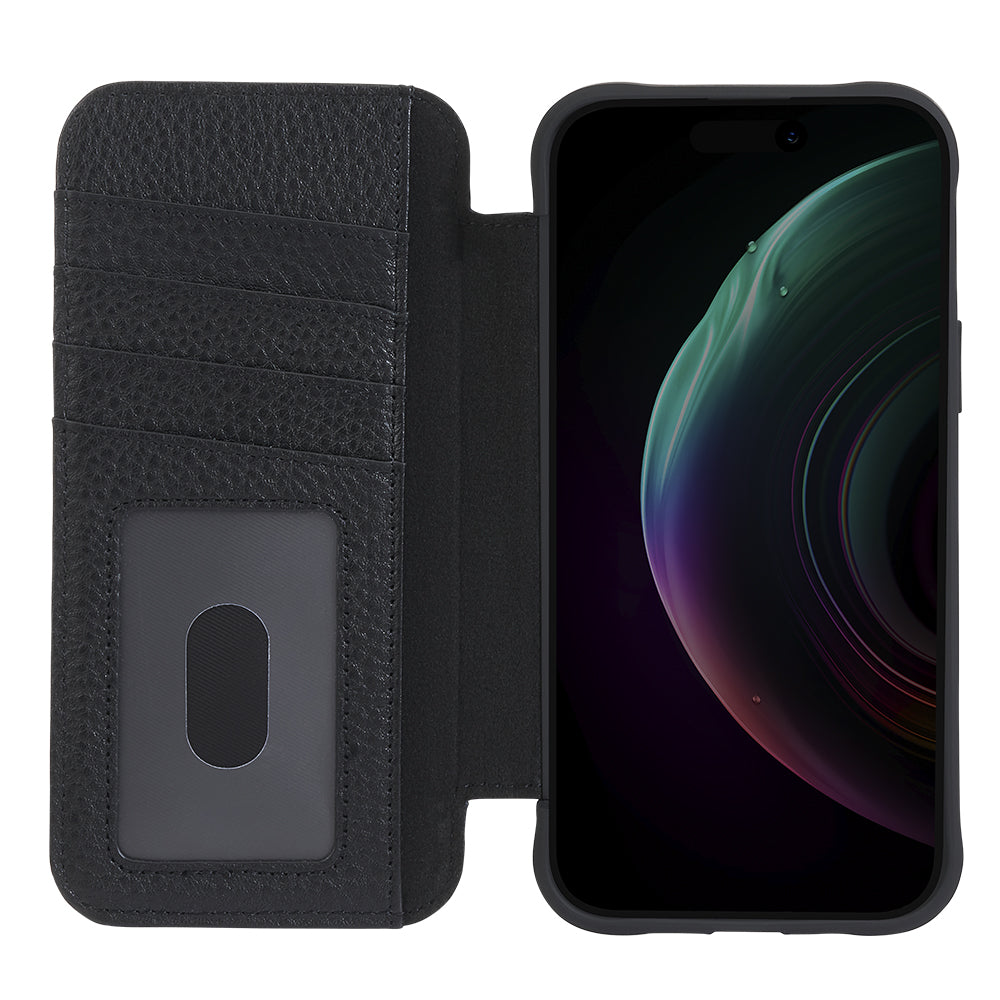 Case-Mate Wallet Folio MagSafe Case - For iPhone 15 Plus - Black -