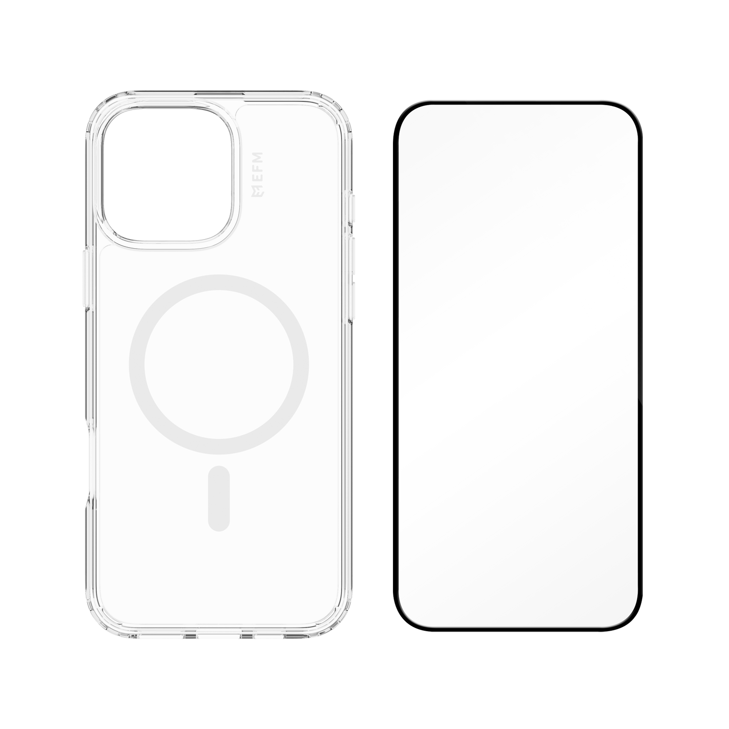 EFM 2-in-1 Case and Screen Protection Bundle - iPhone 16 Pro Max (Clear)