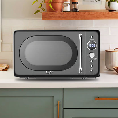 Total Chef Retro Microwave 20L Black