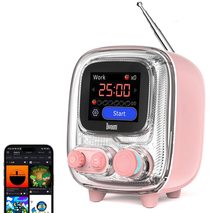 Divoom Tiivoo-2 Photo Album & Lyrics Speaker (Pink)